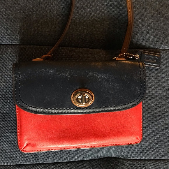 Coach Bags Coach Leather Colorblock Mini Crossbody Wallet Poshmark